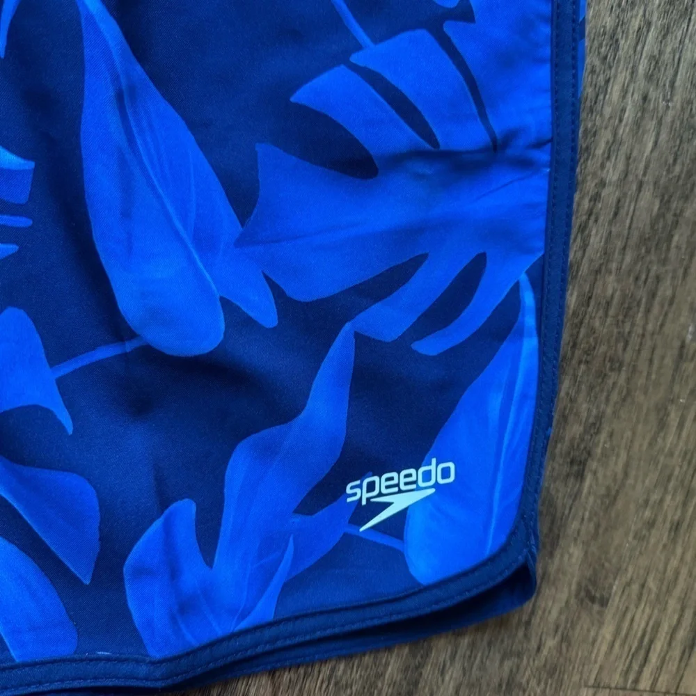 Speedo Men's Elastic Board Swim Trunks Swimwear Bottoms Shorts UPF 50+, Blue S
